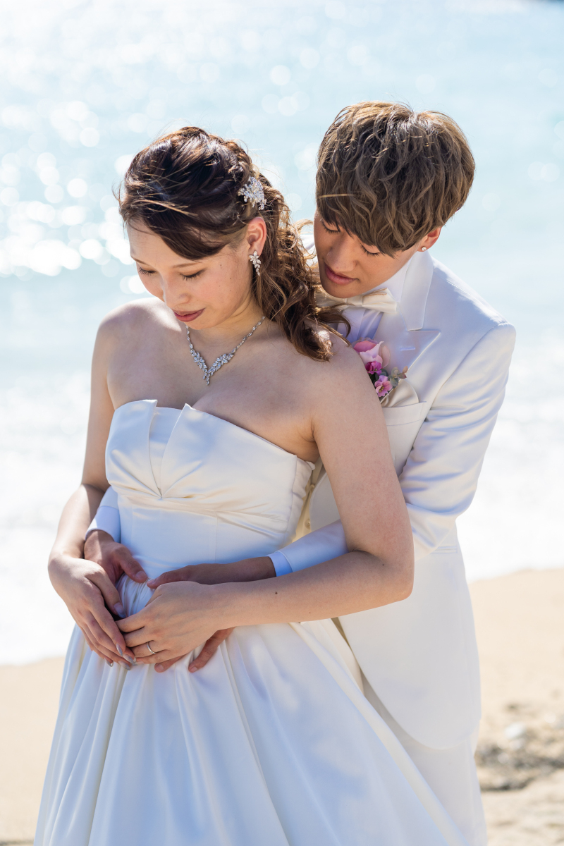 小さな結婚式 沖縄那覇店_マタニティフォトの撮影ができる