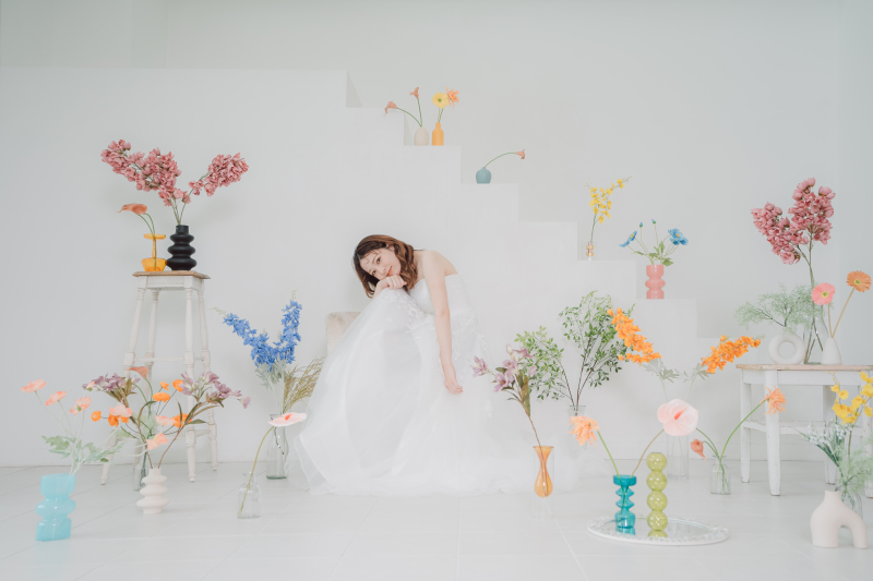 【スタジオ全プラン半額キャンペーン】★スタジオ洋装1点(50カットデータ+アルバム込) 91,000円⇒45,500円