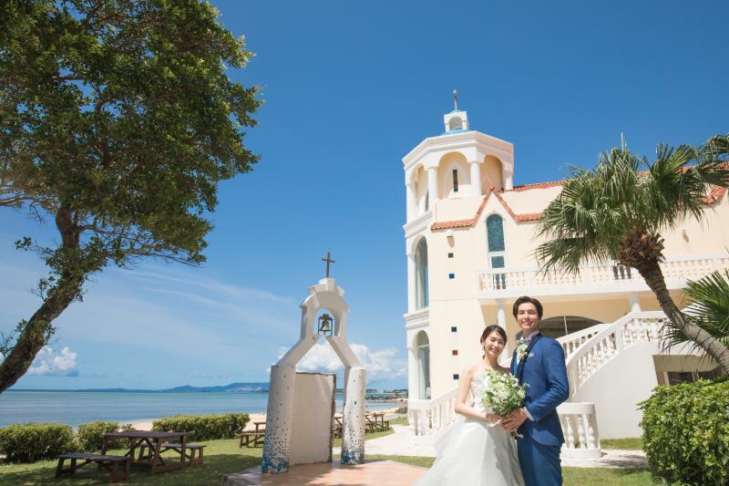 【洋装1点】リザン・ル・アンジュマリー教会　チャペル＆ビーチフォトスタンダードプラン[150カットデータ付]