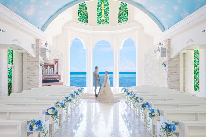 【洋装1点】リザン・ル・アンジュマリー教会　チャペル＆ビーチフォトスタンダードプラン[150カットデータ付]