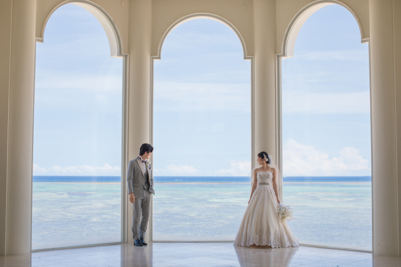 【洋装1点】リザン・ル・アンジュマリー教会　チャペル＆ビーチフォトスタンダードプラン[150カットデータ付]