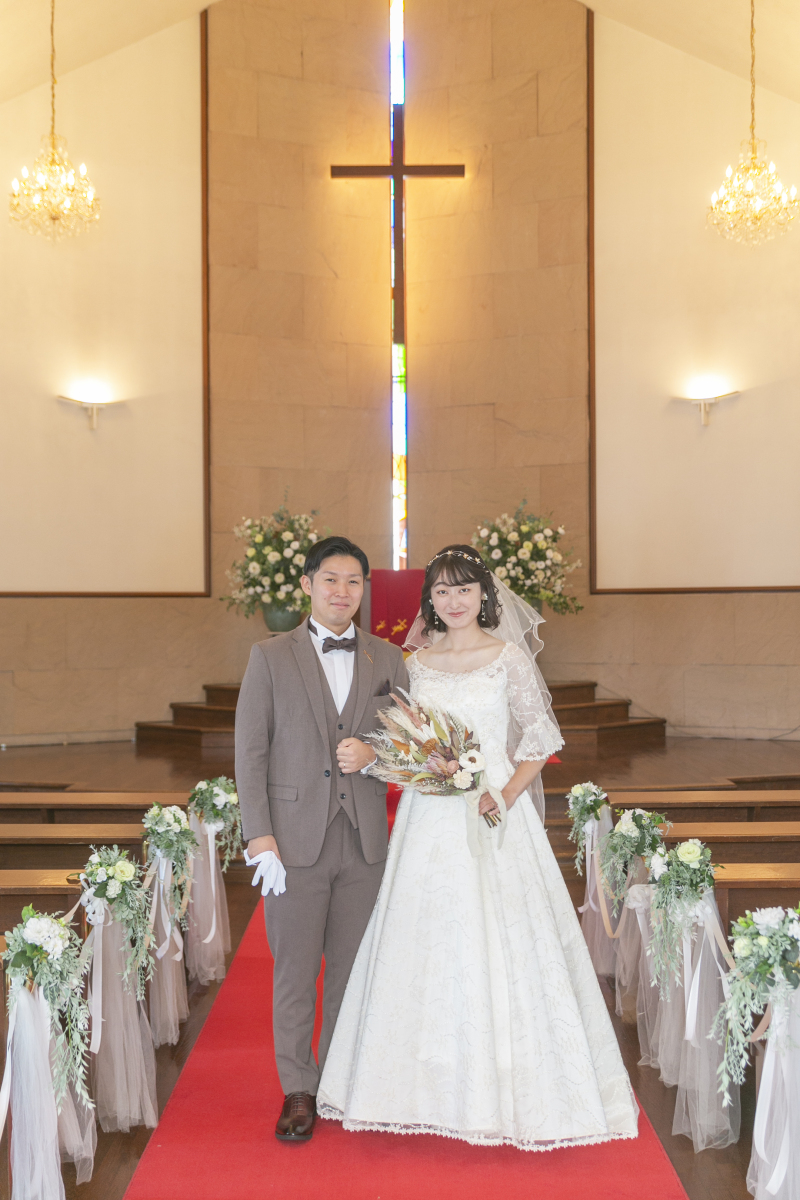 王道チャペルでのスタンダード撮影
