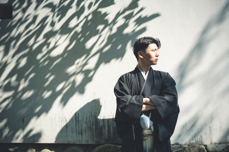 紋付袴のカッコ良さが光ります！