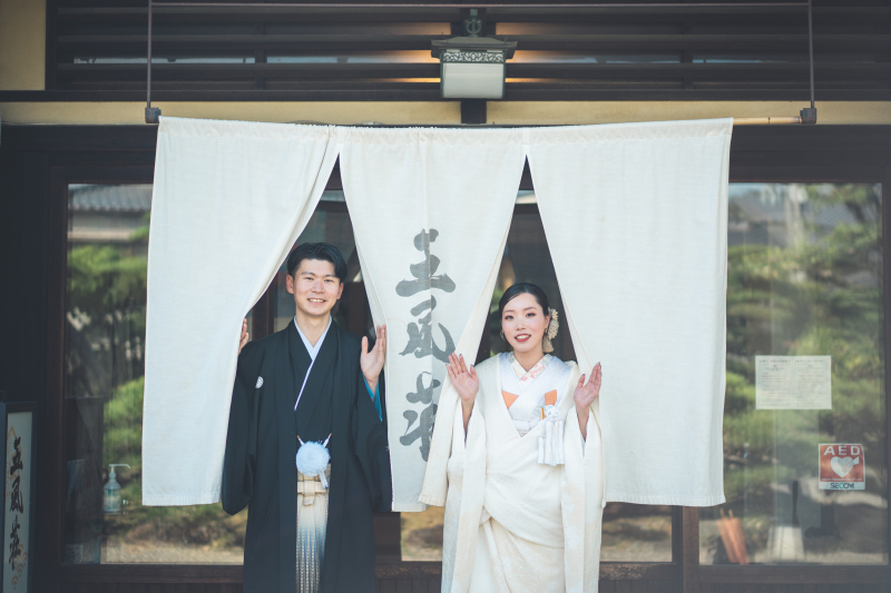 Photo wedding Buffet 南大阪_庭園で撮影できる