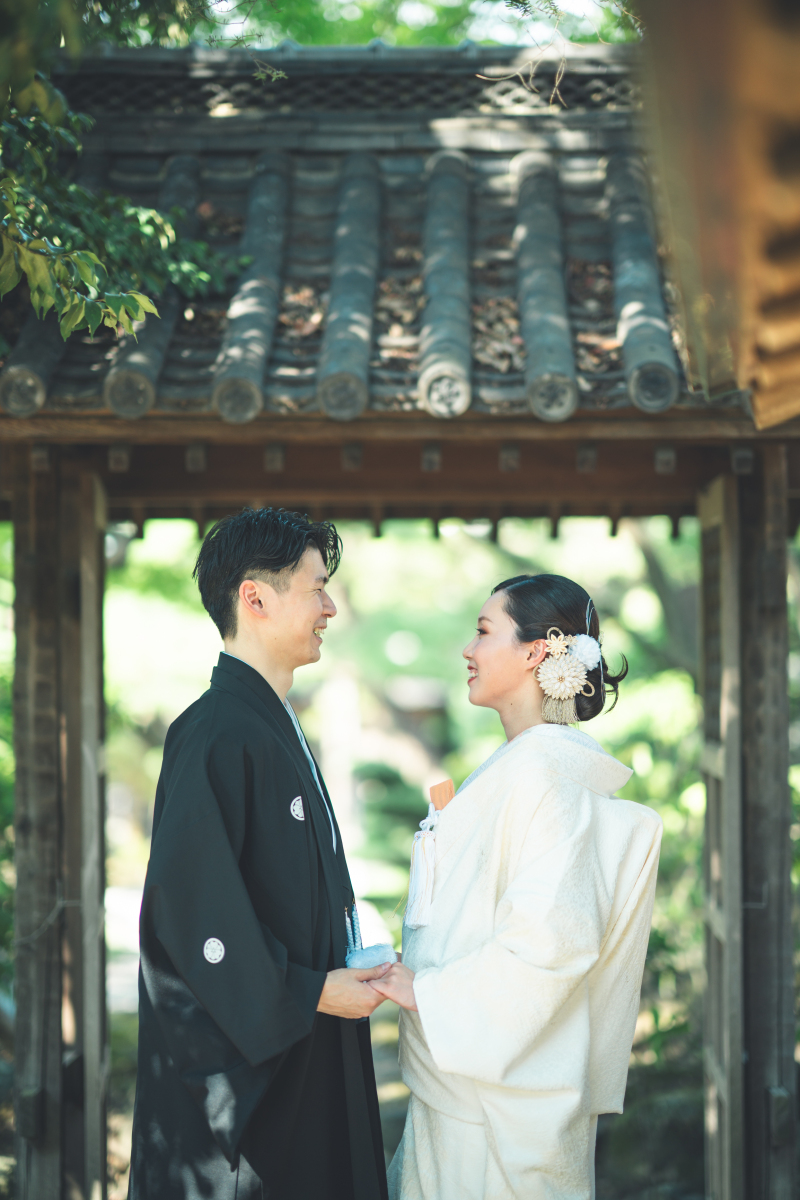 Photo wedding Buffet 南大阪_庭園で撮影できる