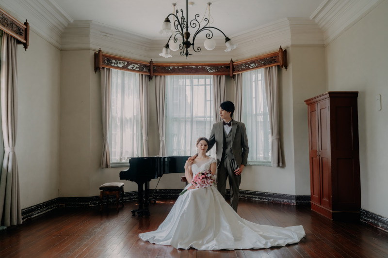 【グッゲンハイム邸＆ハーバー前撮りプラン】 クラシカルな旧グッゲンハイム邸と、神戸港での撮影で、ロマンチックなウェディングフォト