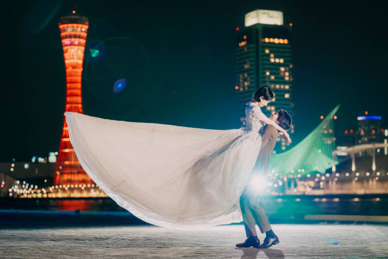 【前撮りパックプラン】オープニングムービー・ウェルカムボード、さらに写真データ100カットがセットになった平日限定プランです