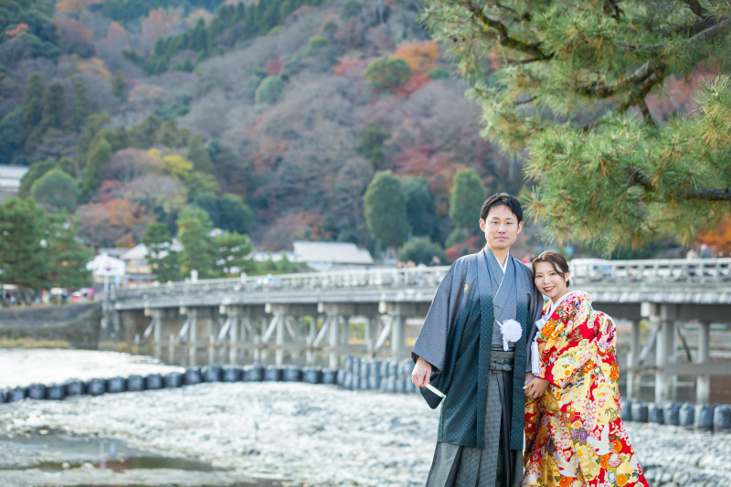 嵐山で和装フォト