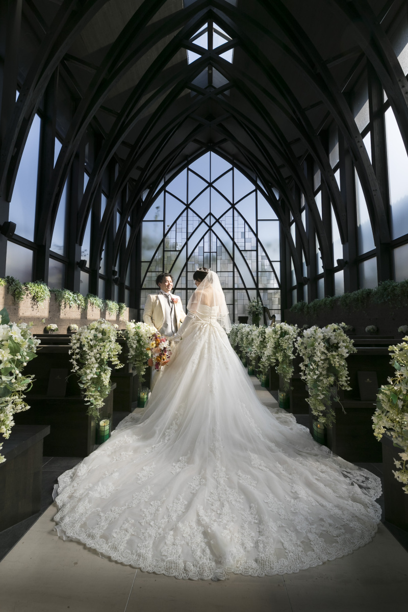 木目調のチャペルで