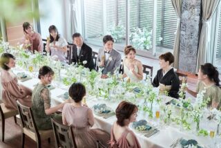 【フォトウェディング後のお食事会】館内撮影+お食事付 洋装1着プラン【6名様お食事付】