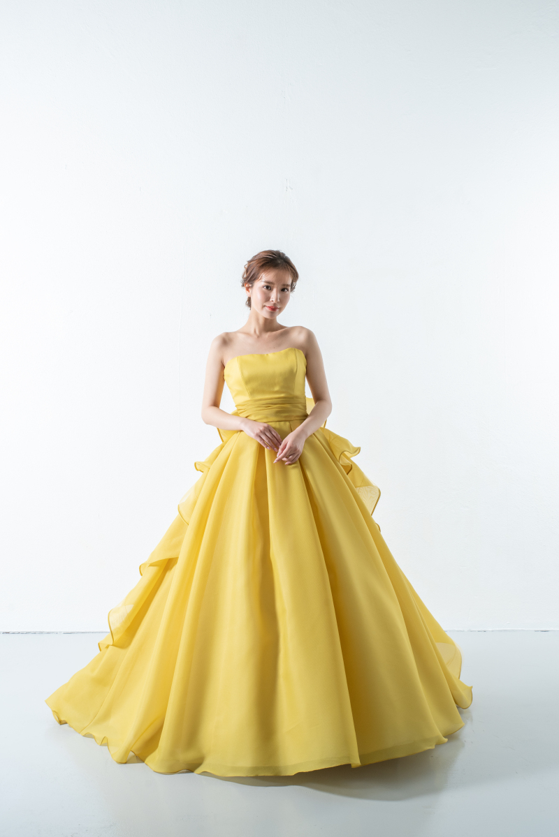 【スタジオ・室内限定】バックフリル イエロー