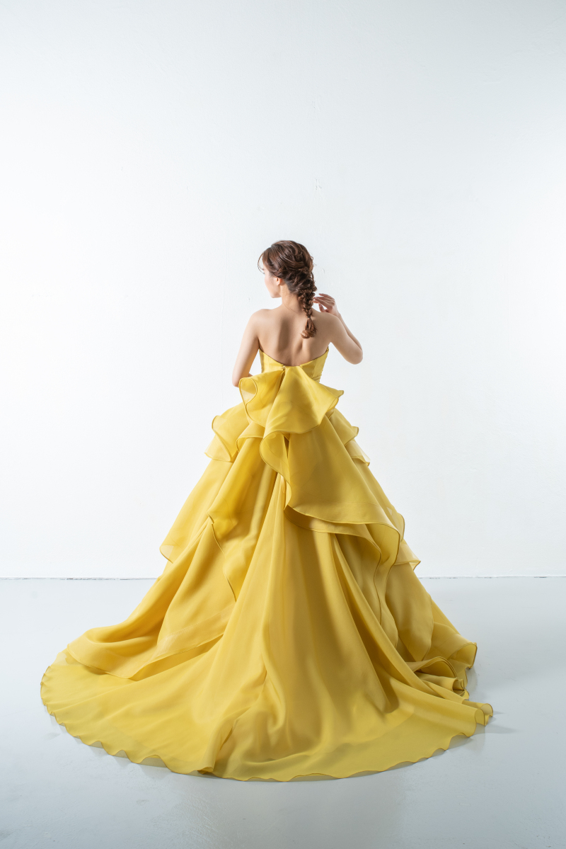 【スタジオ・室内限定】バックフリル イエロー