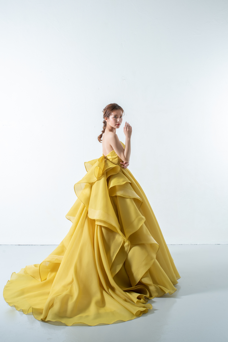 【スタジオ・室内限定】バックフリル イエロー