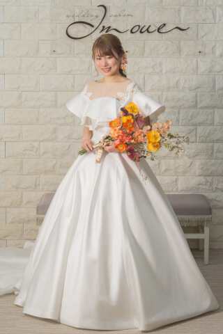 【スタジオ・室内限定】シルク混バストラインフリル３Way