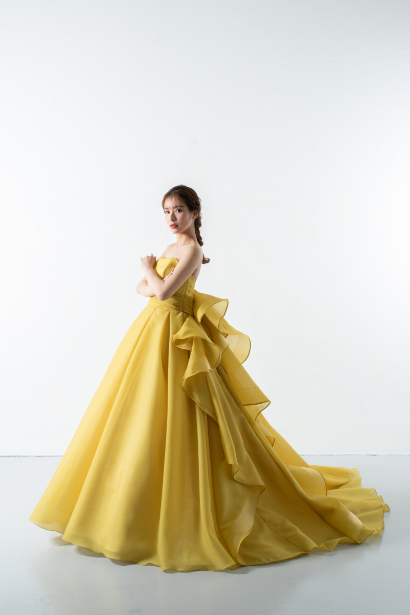 【スタジオ・室内限定】バックフリル イエロー