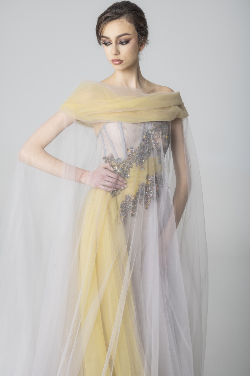 【スタジオ・室内限定】ANNAKARA イエロー×グレー