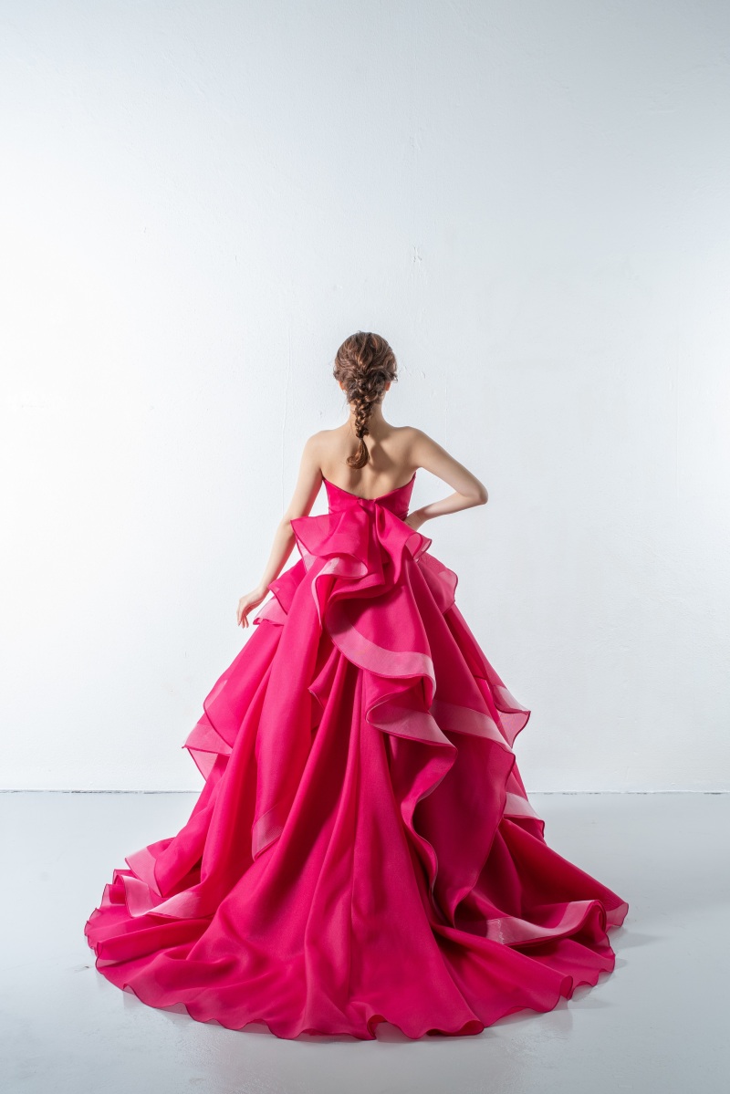 【スタジオ・室内限定】バックフリル ピンク