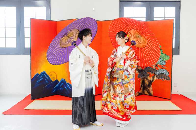 スタジオで〈洋&和〉2点 衣装にもこだわって!全データー120カットたっぷり撮影