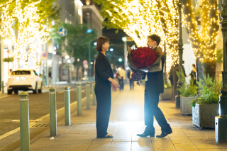 〈エンゲージ〉大切な婚約期間のフォト・プロポーズフォトとしても素敵！タキシードレンタル付きの婚約期間をの思い出フォト