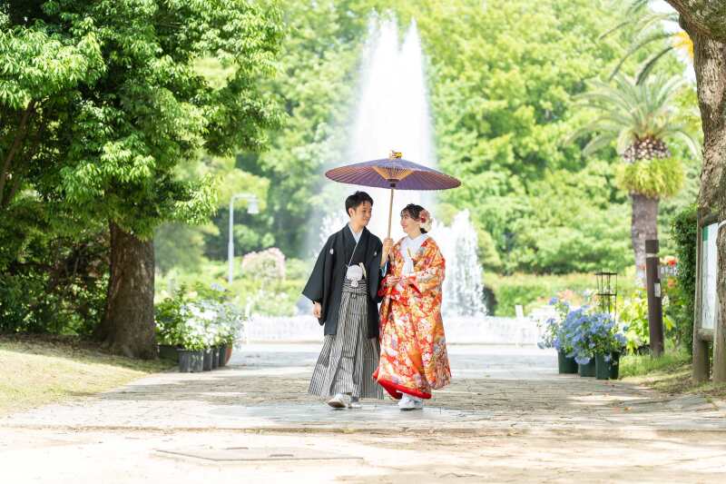 【須磨離宮公園×和装撮影1点】☆季節感あふれる日本庭園で・120カット全データー7日仕上げ