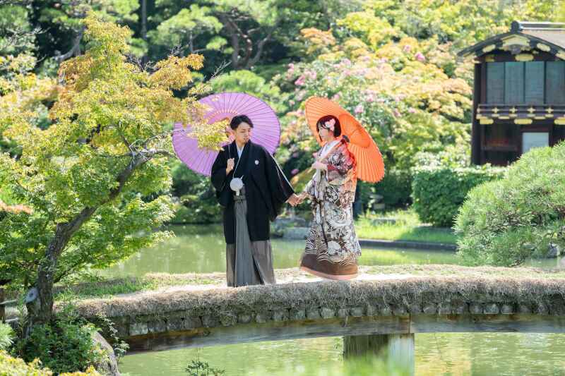 【相楽園×和装撮影1点】☆季節感あふれる日本庭園で・120カット全データー7日仕上げ