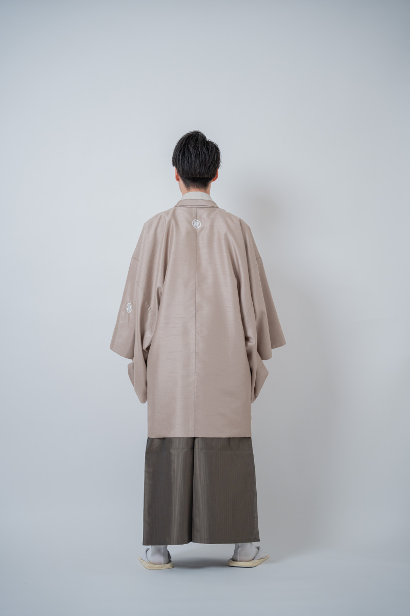 カフェモカ色紋付