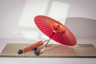 番傘（赤/青/白）