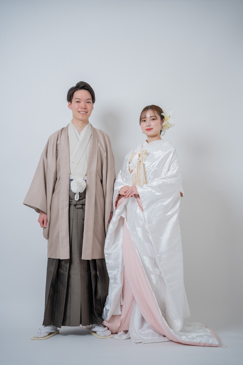 カフェモカ色紋付