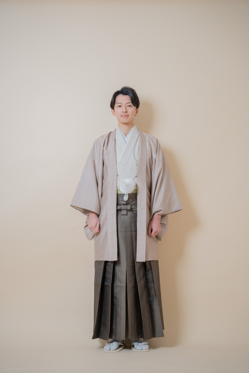 カフェモカ色紋付