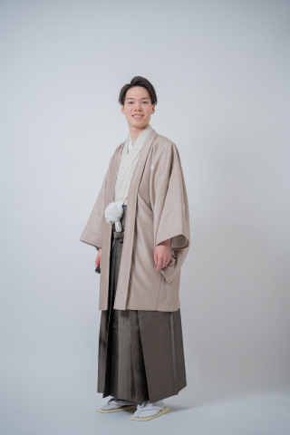 カフェモカ色紋付