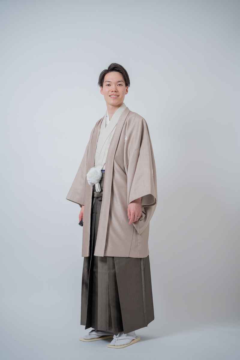 カフェモカ色紋付