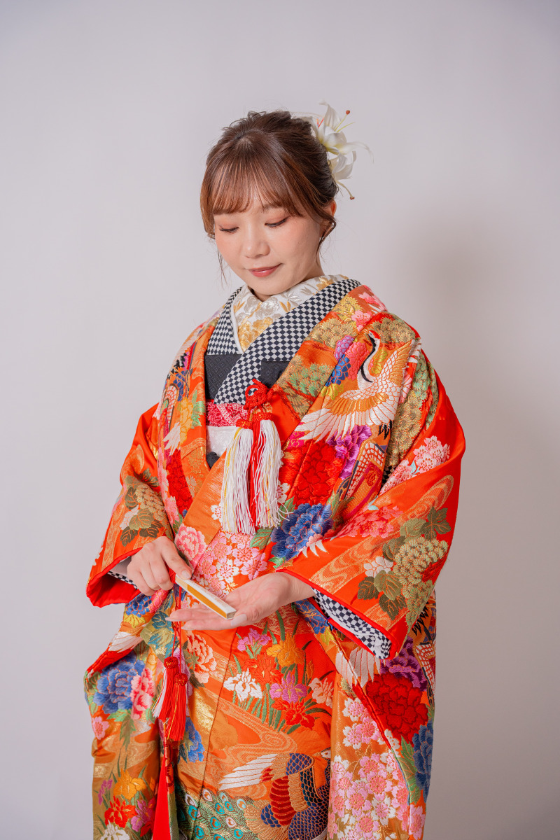洗練された和装ソロショット