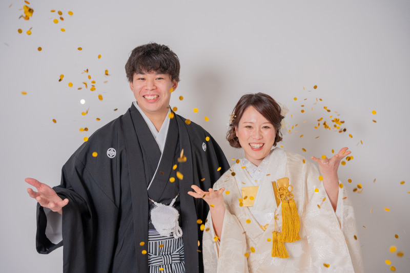 紙吹雪でフィナーレ