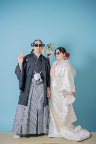 一時帰国で叶える和の思い出。ふたりだけの空間で楽しむセルフ和装フォト