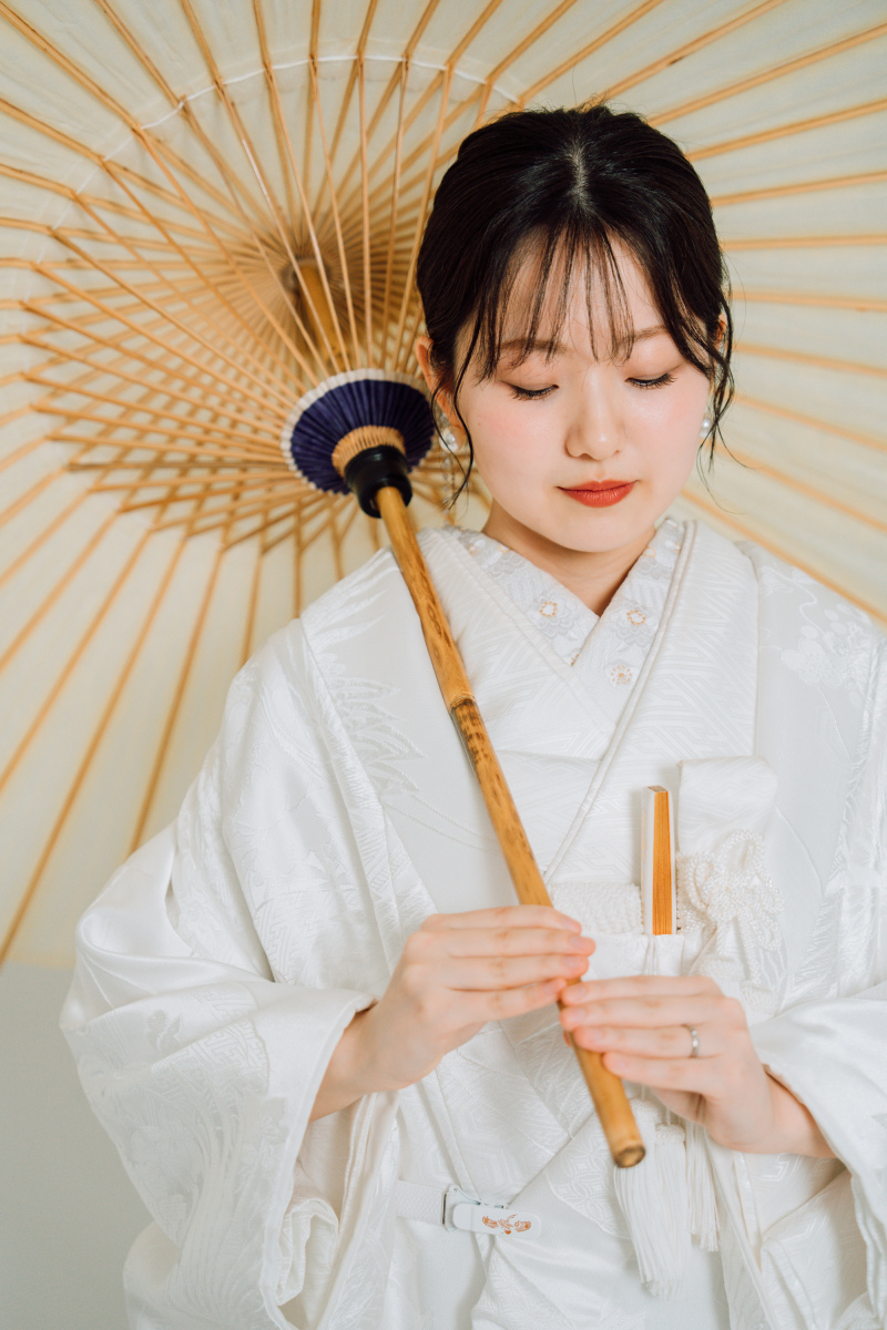 番傘に透ける、やわらかな光