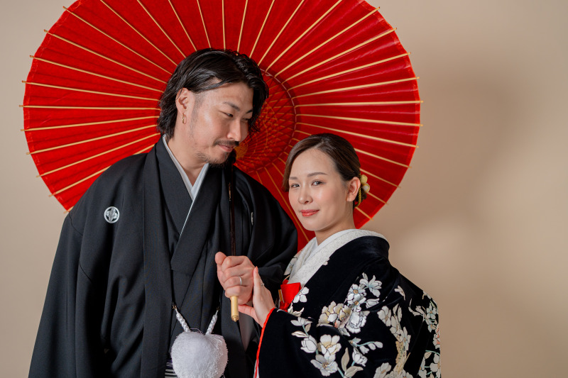 式は洋装だったので、和装は後撮りで叶えました♡