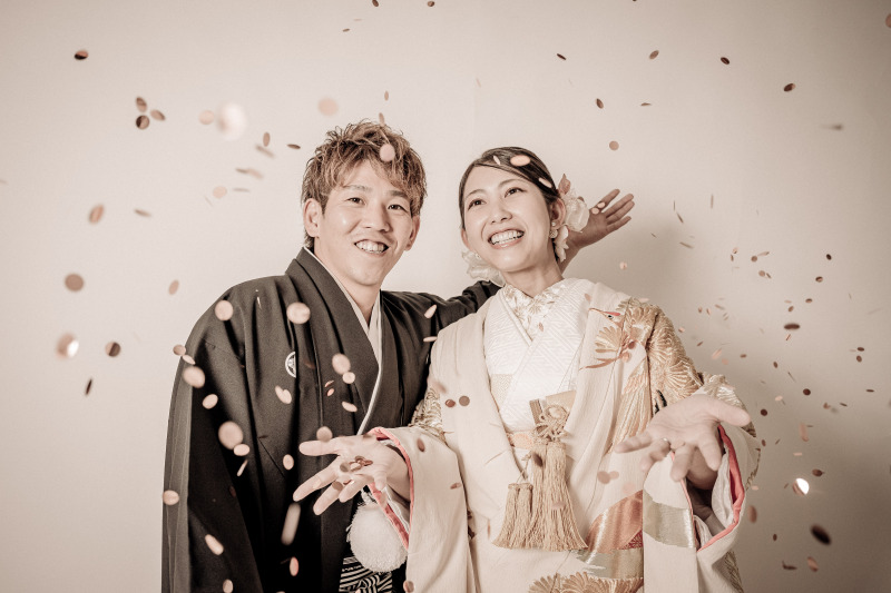 コンフェッティが舞う中の笑顔☺︎