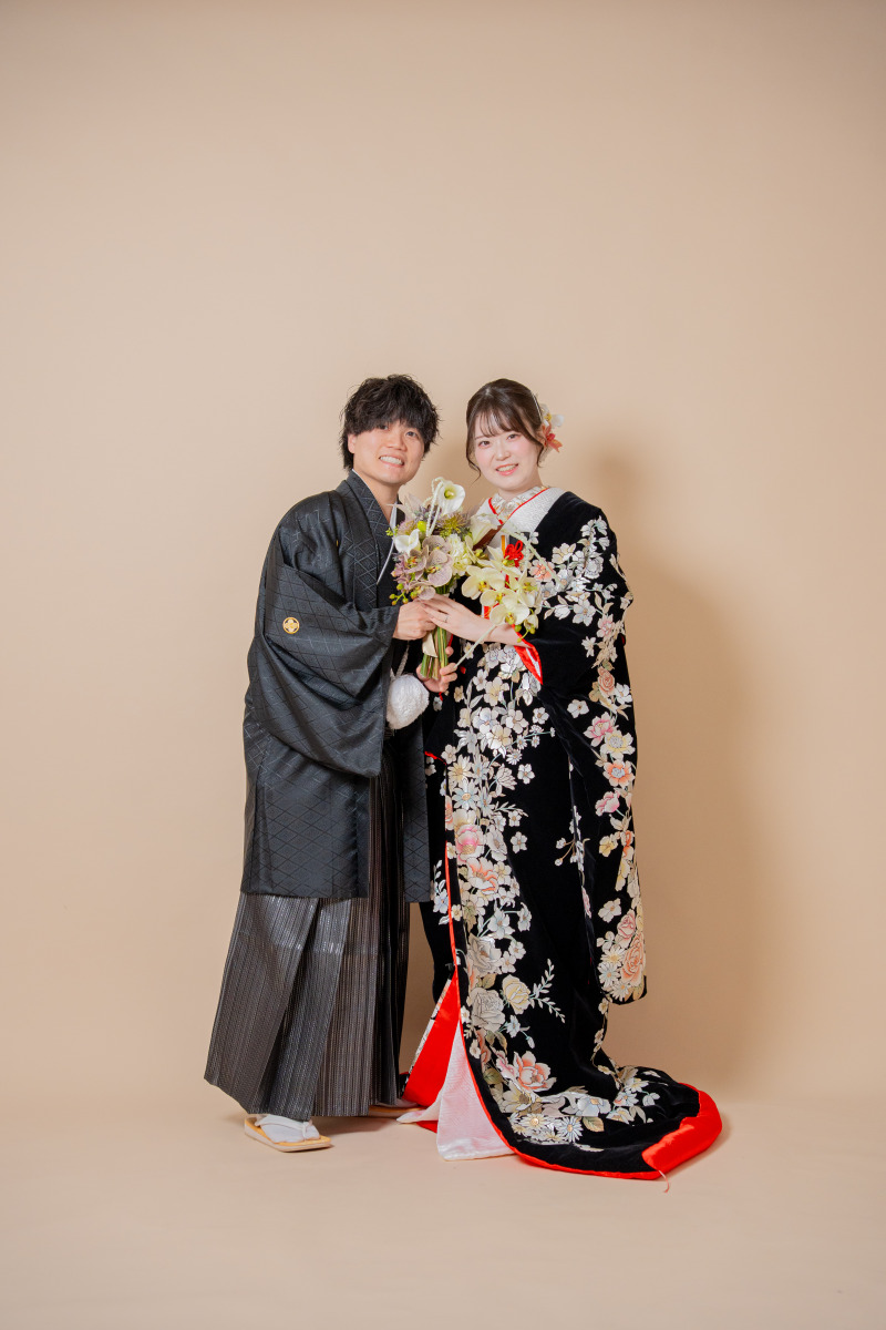 ブーケを添えて華やかに