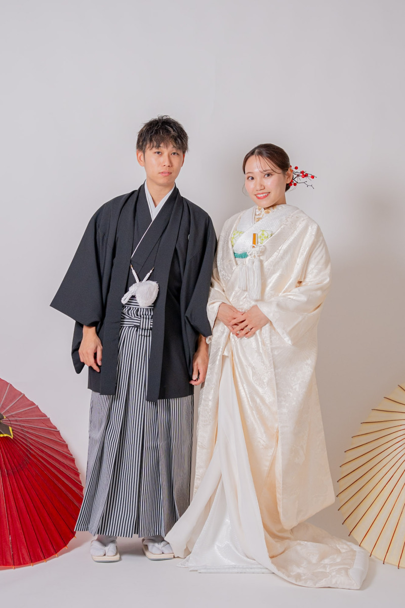 番傘で魅せるモダン和装！