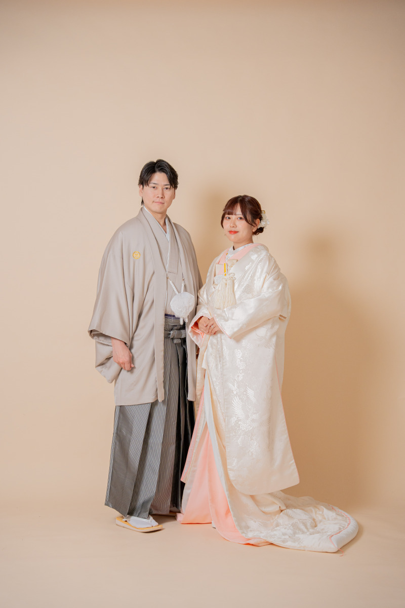 お仕度バッチリ、ふたり並んで