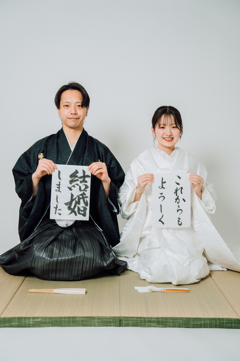 手書きのメッセージを添えて