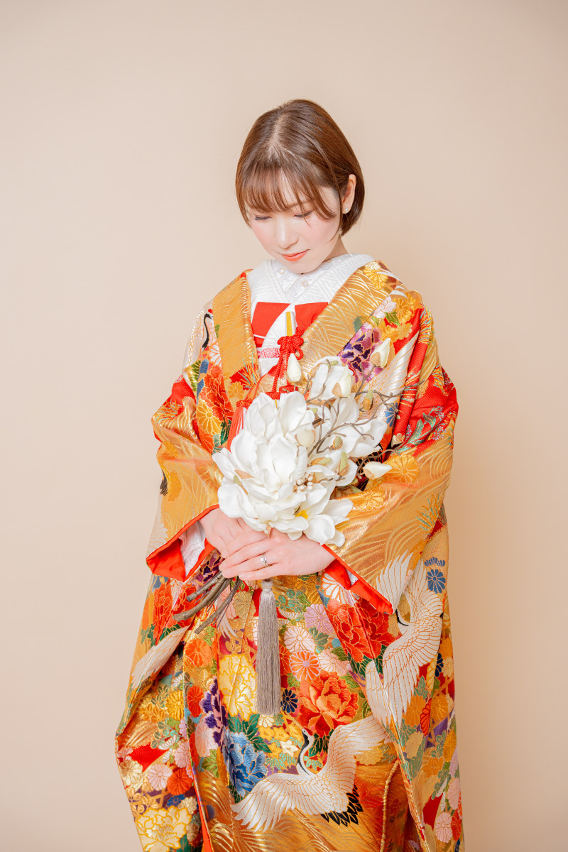 白木蓮のブーケに想いを込めて