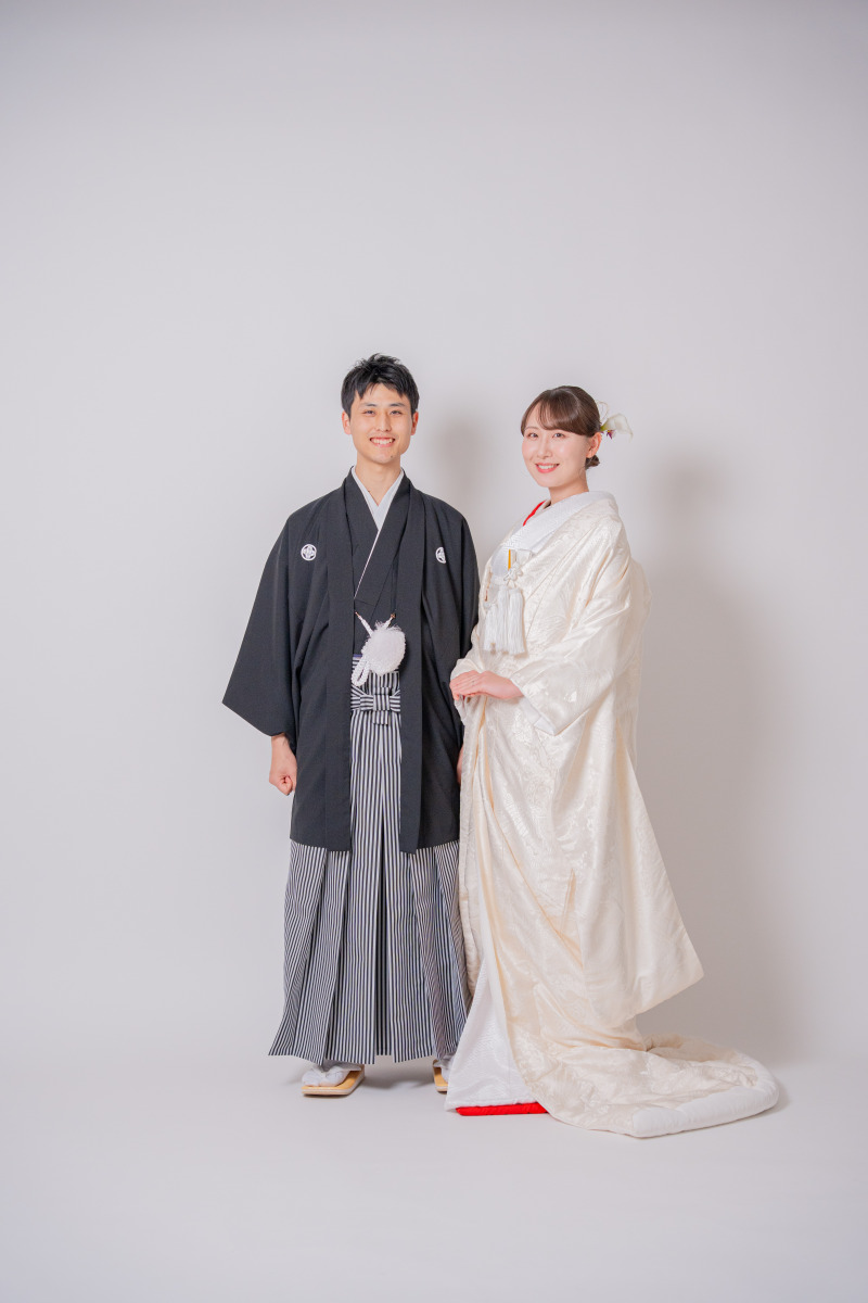 ふたり並んでハッピー和装