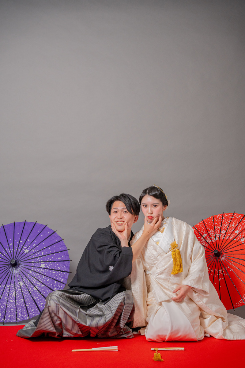 頰を寄せ合って、ほっこり密着フォト