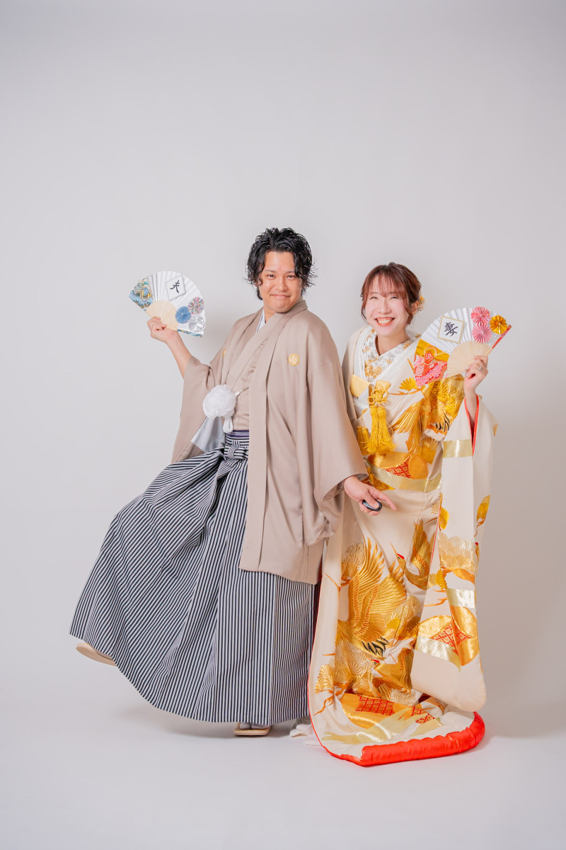 弾ける笑顔と和のアイテム