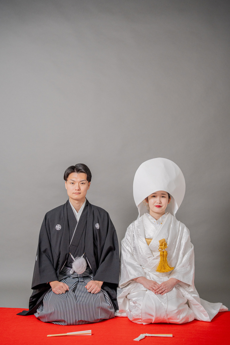 綿帽子つけてかっちり撮影☆