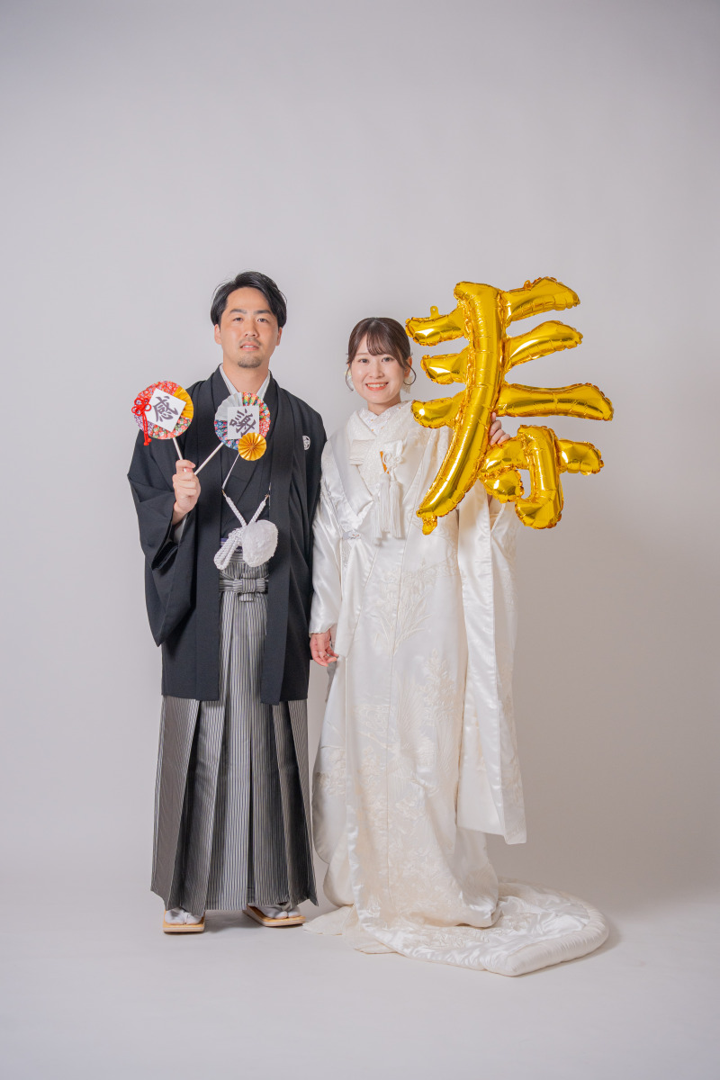 「寿」バルーンとプロップスで賑やかに祝う