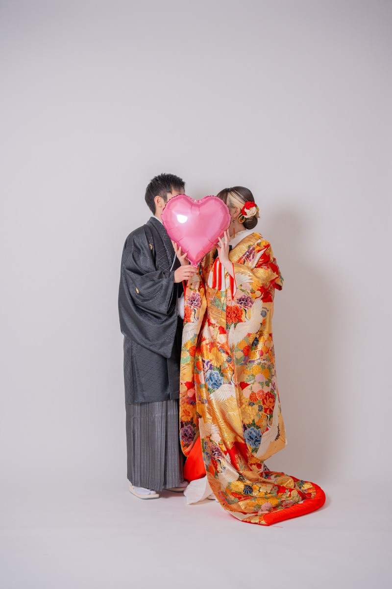 ハートのバルーンで、秘密のキス