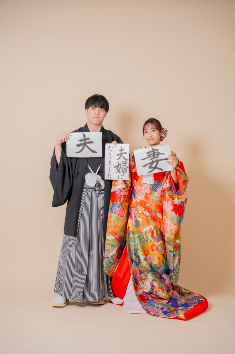 手書きの書道で伝える、夫婦の新しいスタート