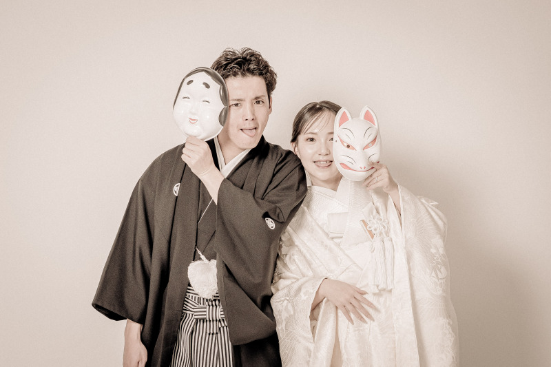 表情で遊ぶ伝統の枠